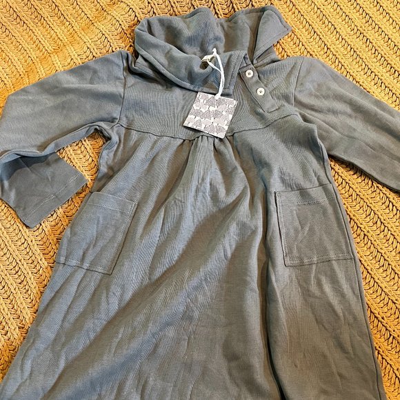 kate quinn Other - NWT Kate Quinn Grey Gray Organic Cotton Lounge Dress Size 6y